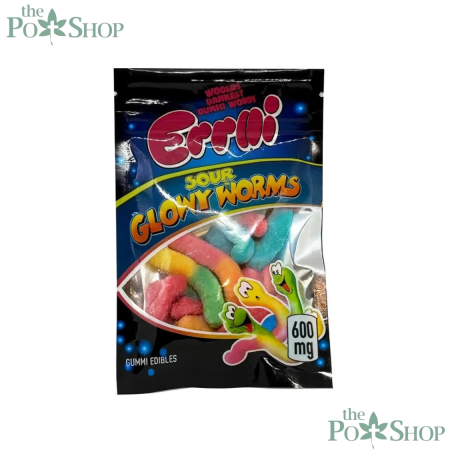 ERRLLI SOUR GLOWY WORMS 600MG